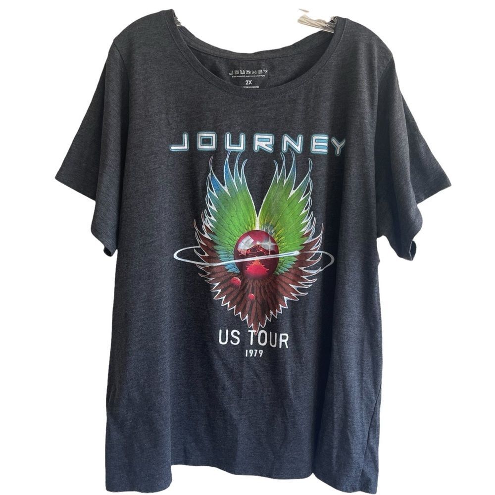 JOURNEY T-shirt Woman Oversized band concert  Tee Size‎ Large